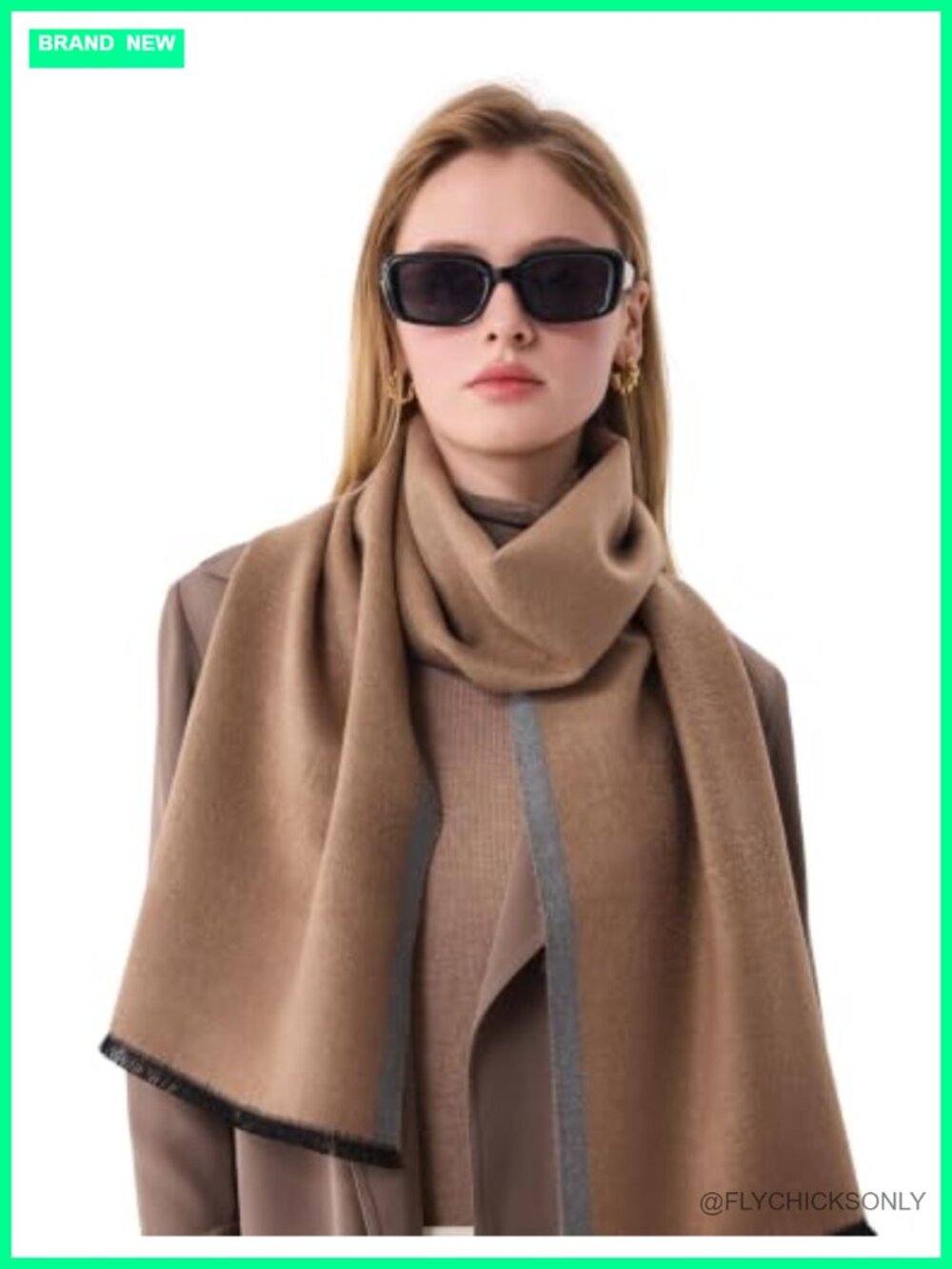 100% Mulberry Silk Scarf 71x12 Jacquard Reversible Wrap